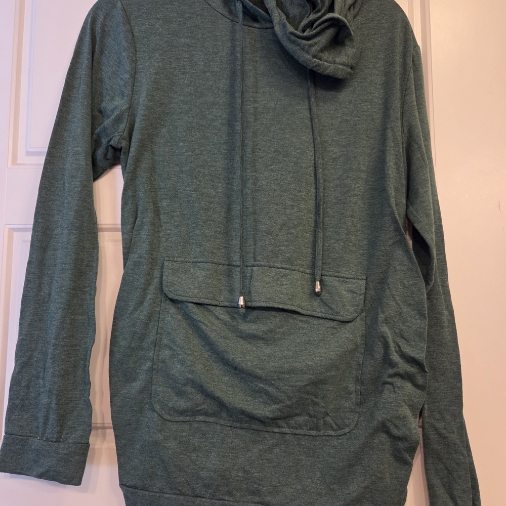 Green Hooded Sweatshirt
